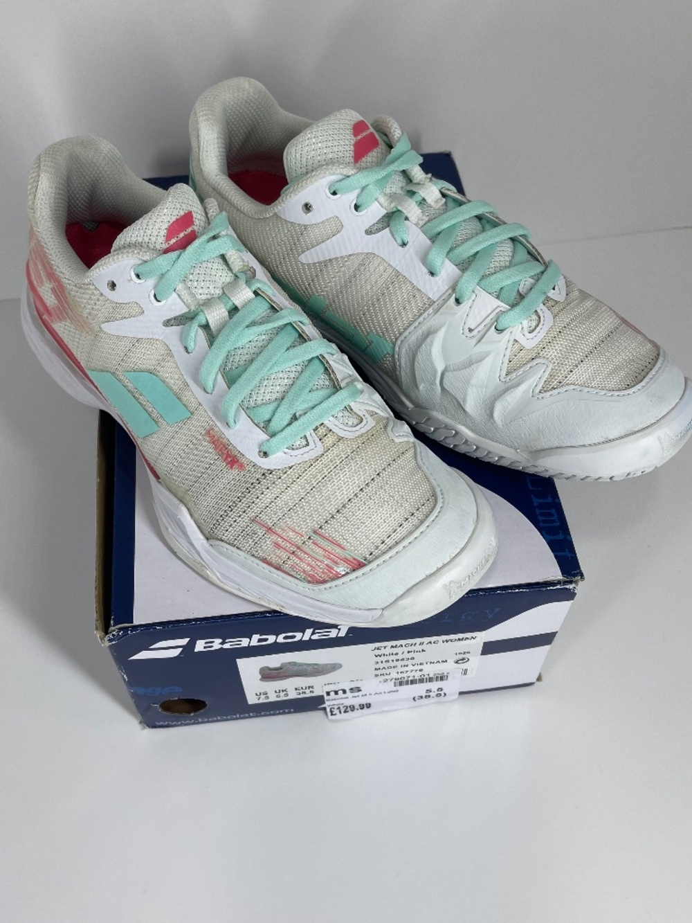 Babolat Jet Mach II AC All Court Tennis Shoes Size 7.5 US